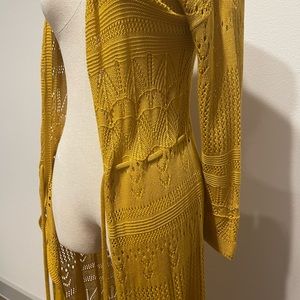 Francesca’s - Alya open knit cardigan w/ string